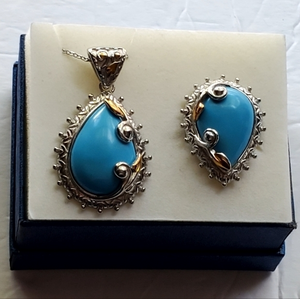 New‎ Women's Stamped 316L S. Steel Necklace & Ring Size 7 NWT